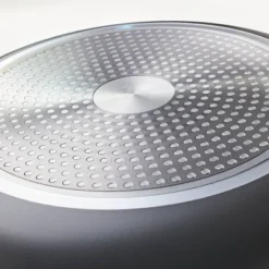 12" Nonstick Hard Anodized Aluminum Frypan With Cover Dark Gray - Figmint™ -Cookware Specialty Store GUEST 0999821d d004 4502 947f 00b1135cb24e