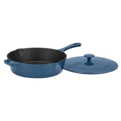 Cuisinart Chef's Classic 4.25qt Enameled Cast Iron Chicken Fryer CI45-30BG - Blue