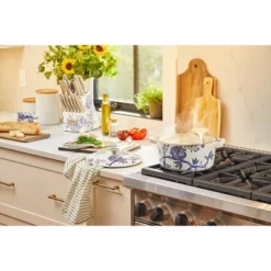 Cuisinart Caskata 5qt Enameled Cast Iron Round Casserole - Floral Landscape -Cookware Specialty Store GUEST 254a3c9f 8bb1 4b03 be9c 60866ad1f99f