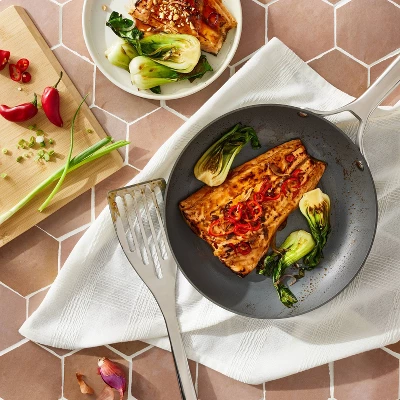 10" Nonsitck Hard Anodized Frypan Dark Gray - Figmint™ 1 10" Nonsitck Hard Anodized Frypan Dark Gray - Figmint™