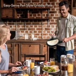 NutriChef Electric Griddle Crepe Maker - Nonstick Pan Cooktop With Automatic Temperature Control & Plug-in Operation For Kitchen & Countertop. -Cookware Specialty Store GUEST 3afbd57f 43b0 4eb7 a306 f4ee42a68ed3