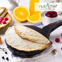 NutriChef Electric Griddle Crepe Maker - Nonstick Pan Cooktop With Automatic Temperature Control & Plug-in Operation For Kitchen & Countertop. -Cookware Specialty Store GUEST 3c381b5f 7719 424d b001 4c7c1c9f603c