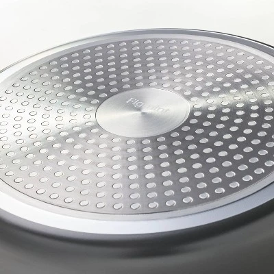 3qt Nonstick Hard Anodized Aluminum Sauce Pan With Lid Dark Gray - Figmint™ 4 3qt Nonstick Hard Anodized Aluminum Sauce Pan With Lid Dark Gray - Figmint™ - Image 4