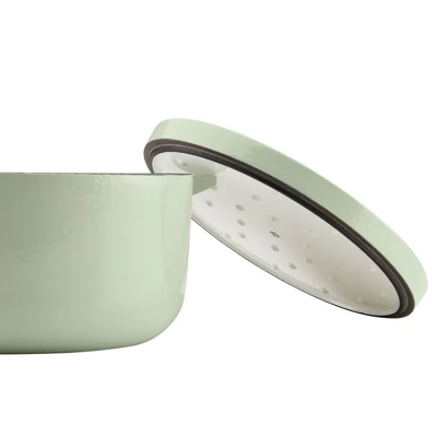 KitchenAid 6qt Enameled Cast Iron Induction Dutch Oven Pistachio 8 KitchenAid 6qt Enameled Cast Iron Induction Dutch Oven Pistachio - Image 8