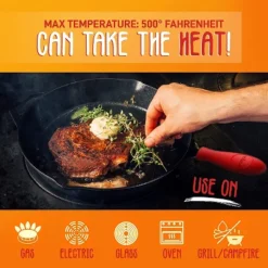 NutriChef Heavy Duty Non Stick Pre Seasoned Cast Iron Skillet Frying Pan 3 Piece Set Includes 8-Inch, 10-Inch, 12-Inch Pans, With Silicone Handles 7 NutriChef Heavy Duty Non Stick Pre Seasoned Cast Iron Skillet Frying Pan 3 Piece Set Includes 8-Inch, 10-Inch, 12-Inch Pans, With Silicone Handles -Cookware Specialty Store GUEST 55aa19ed ba29 4bda b06f c857923d33a5