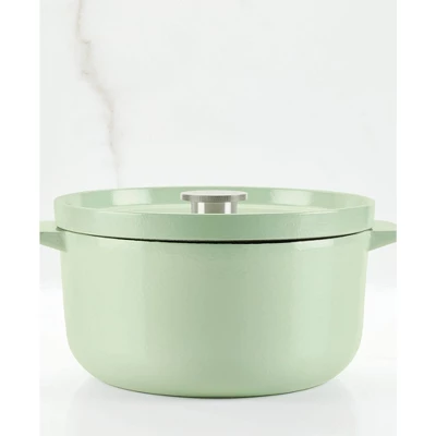 KitchenAid 6qt Enameled Cast Iron Induction Dutch Oven Pistachio 14 KitchenAid 6qt Enameled Cast Iron Induction Dutch Oven Pistachio - Image 14