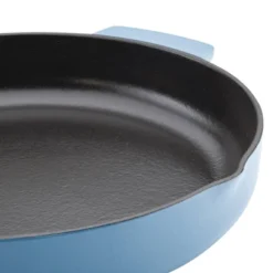 KitchenAid 12" Enameled Cast Iron Induction Skillet With Helper Handle And Pour Spouts Blue Velvet -Cookware Specialty Store GUEST 63a2af3b c09f 4445 9758 fa17bf8974aa