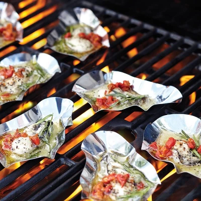 12pk Stainless Steel Oyster Shells - Outset 4 12pk Stainless Steel Oyster Shells - Outset - Image 4