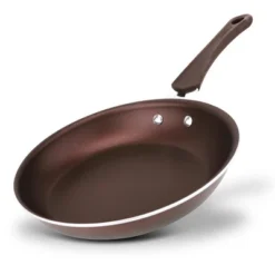 NutriChef 12'' Large Fry Pan - Non-Stick High-Qualified Kitchen Cookware - Brown