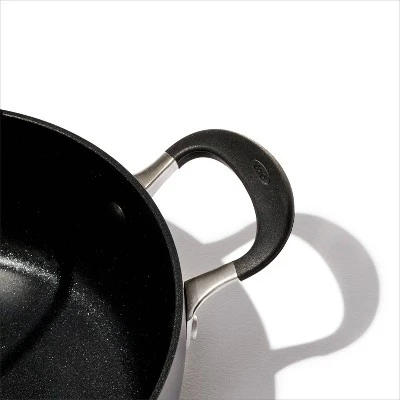 OXO 3qt Non-Stick Chef's Pan With Lid And Helper Handle Black 4 OXO 3qt Non-Stick Chef's Pan With Lid And Helper Handle Black - Image 4