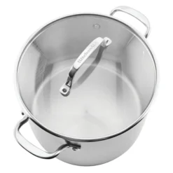 KitchenAid 3-Ply Base Stainless Steel 8qt Stockpot With Lid -Cookware Specialty Store GUEST 7d4f7eca 6640 42ac 81b2 6f226e56d04f