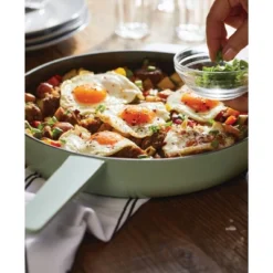 KitchenAid 12" Enameled Cast Iron Induction Skillet With Helper Handle And Pour Spouts Pistachio -Cookware Specialty Store GUEST 8705539a da72 448e bce7 9753c7eb5d6b