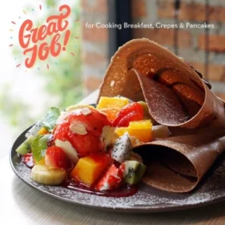 NutriChef Electric Griddle Crepe Maker - Nonstick Pan Cooktop With Automatic Temperature Control & Plug-in Operation For Kitchen & Countertop. -Cookware Specialty Store GUEST 87189ecc 4fa3 4fa7 a489 5a11ce1e980d