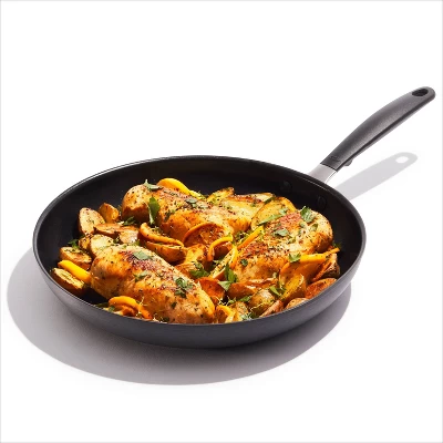 OXO 12" Non-Stick Open Frypan Set Black 1 OXO 12" Non-Stick Open Frypan Set Black