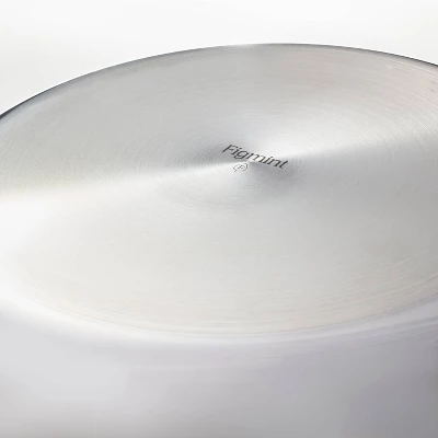 10" Nonstick Stainless Steel Frypan Silver - Figmint™ 4 10" Nonstick Stainless Steel Frypan Silver - Figmint™ - Image 4