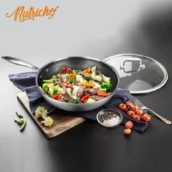 NutriChef Stainless Steel Stir Fry Pan With Lid -Cookware Specialty Store GUEST 9ffb1ab1 cc8c 4baa 8948 3b8912b26aab