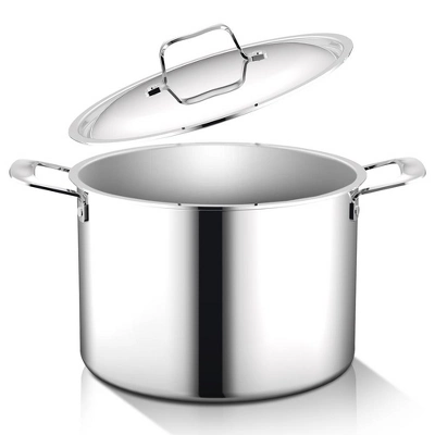 NutriChef 8-quart Stockpot Stainless-Steel Stain-Resistant Pot Kitchen Cookware W/ Satin Interior 1 NutriChef 8-quart Stockpot Stainless-Steel Stain-Resistant Pot Kitchen Cookware W/ Satin Interior