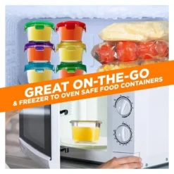 NutriChef 12 Pcs. Mini High Borosilicate Glass Round Meal-Prep Containers With Airtight Lid, 4oz -Cookware Specialty Store GUEST b5584116 6239 47b0 b35f 832656030c30