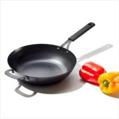 OXO 12" Steel Open Wok With Silicone Sleeve Black -Cookware Specialty Store GUEST b8dce378 8b6a 4588 a963 f77b7877de69