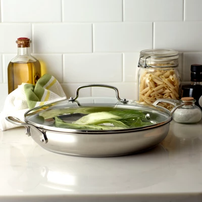 Cuisinart Classic 12" Stainless Steel Everyday Pan With Cover - 8325-30D 2 Cuisinart Classic 12" Stainless Steel Everyday Pan With Cover - 8325-30D - Image 2