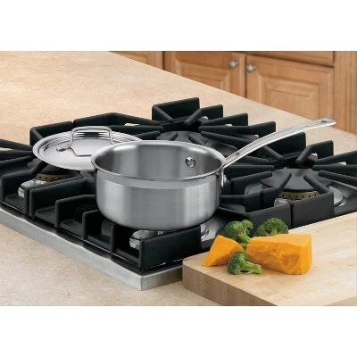 Cuisinart Multiclad Pro 1.5qt Tri-Ply Stainless Steel Saucepan With Cover - MCP19-16N 3 Cuisinart Multiclad Pro 1.5qt Tri-Ply Stainless Steel Saucepan With Cover - MCP19-16N - Image 3