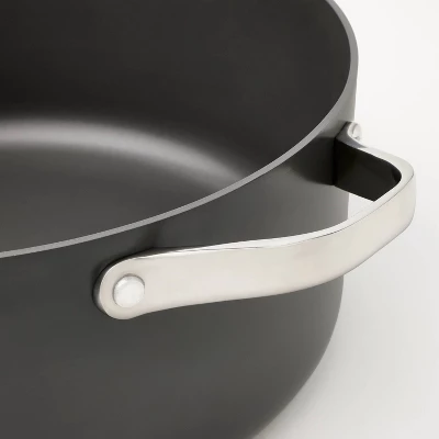 8qt Nonstick Hard Anodized Aluminum Stock Pot Dark Gray - Figmint™ 3 8qt Nonstick Hard Anodized Aluminum Stock Pot Dark Gray - Figmint™ - Image 3