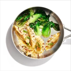 OXO 9.5" Mira Tri-Ply Stainless Steel Skillet With Lid Silver -Cookware Specialty Store GUEST c0eb2b72 fe96 4f02 ae21 83a41477af96