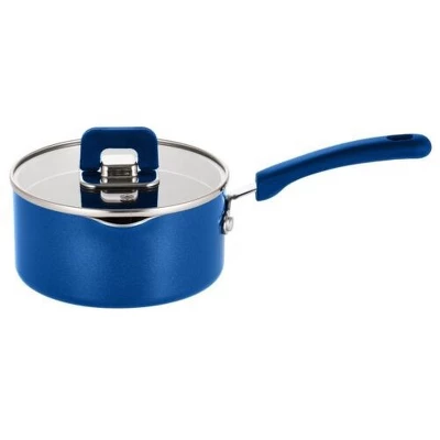 NutriChef Saucepan Pot W/ Lid-Non-Stick Stylish Kitchen Cookware W/ Foldable Knob, 3.1 Quart (Blue) 1 NutriChef Saucepan Pot W/ Lid-Non-Stick Stylish Kitchen Cookware W/ Foldable Knob, 3.1 Quart (Blue)
