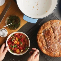 KitchenAid 6qt Enameled Cast Iron Induction Dutch Oven Blue Velvet -Cookware Specialty Store GUEST c71641a0 9dd4 445e a4e3 dd472f2a99bb