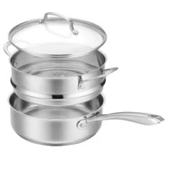 Cuisinart Classic 3.5qt Stainless Steel Saute & Steamer Set With Helper Handle And Cover - 83-3