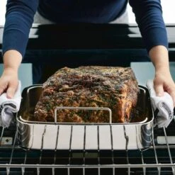 KitchenAid Stainless Steel 5-Ply Clad 15"x11.5" Roasting Pan With Stainless Steel Rack -Cookware Specialty Store GUEST ccbd0c27 017e 4567 8625 eb7dc6c8421a