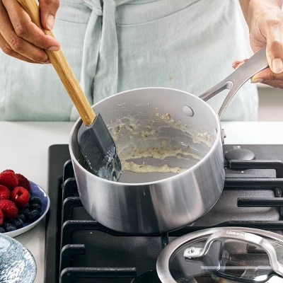 Greenpan Venice Pro Tri-Ply Stainless Steel Ceramic Non Stick 1.5qt Saucepan With Lid Vibrant Silver 1 Greenpan Venice Pro Tri-Ply Stainless Steel Ceramic Non Stick 1.5qt Saucepan With Lid Vibrant Silver