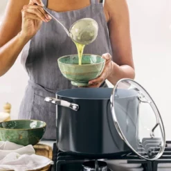 GreenPan Valencia Pro 8qt Stockpot With Lid Black -Cookware Specialty Store GUEST d9ab58de 9b8c 4579 86ee 8fbff9ea593c