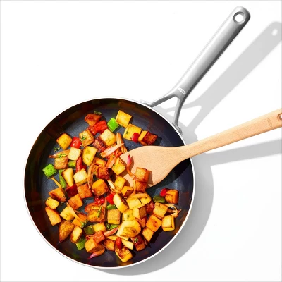 OXO 12" Mira Tri-Ply Stainless Steel Non-Stick Open Frypan Silver 1 OXO 12" Mira Tri-Ply Stainless Steel Non-Stick Open Frypan Silver