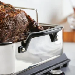 KitchenAid Stainless Steel 5-Ply Clad 15"x11.5" Roasting Pan With Stainless Steel Rack -Cookware Specialty Store GUEST e567bd2b 12d0 4967 ae5f 6e4c90b95ef6