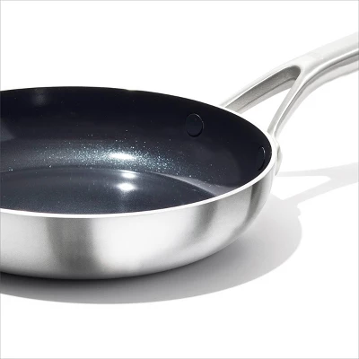 OXO 12" Mira Tri-Ply Stainless Steel Non-Stick Open Frypan Silver 5 OXO 12" Mira Tri-Ply Stainless Steel Non-Stick Open Frypan Silver - Image 5