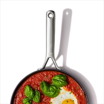 OXO 10" Ceramic Pro Non-Stick Open Frypan Gray 6 OXO 10" Ceramic Pro Non-Stick Open Frypan Gray - Image 6