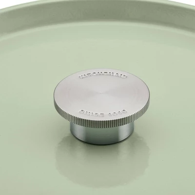 KitchenAid 6qt Enameled Cast Iron Induction Dutch Oven Pistachio 13 KitchenAid 6qt Enameled Cast Iron Induction Dutch Oven Pistachio - Image 13