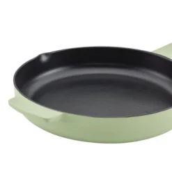 KitchenAid 12" Enameled Cast Iron Induction Skillet With Helper Handle And Pour Spouts Pistachio -Cookware Specialty Store GUEST f45dfe79 b44f 4368 99b1 9d9bbe0f79da
