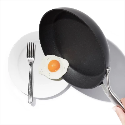 OXO 10" Ceramic Pro Non-Stick Open Frypan Gray 3 OXO 10" Ceramic Pro Non-Stick Open Frypan Gray - Image 3