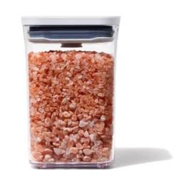 OXO POP 1.1qt Plastic Short Small Square Food Storage Container White