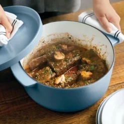 KitchenAid 6qt Enameled Cast Iron Induction Dutch Oven Blue Velvet -Cookware Specialty Store GUEST fffe902d 6a31 4573 b1c5 468116272fda